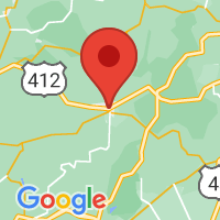 Map of Hohenwald, TN US